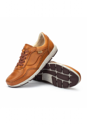PIKOLINOS Fuencarral M4U-6312, Barna Borjúbőr Sneaker Félcipő