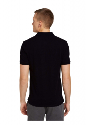 TOM TAILOR 7713, Fekete Rövid Ujjú Ingpóló