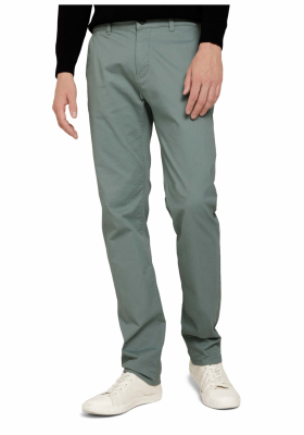 TOM TAILOR Washed 0009, Zöld Chinonadrág