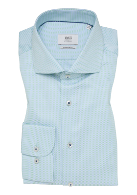 ETERNA Modern Fit 1329, Zöld, Mintás Hosszú Ujjú Ing
