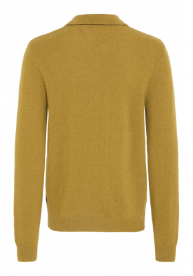 BLEND Branko 0276, Sárga Kötött Pulóver