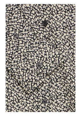 BLEND Avid 0017, Fekete, Aprómintás Hosszú Ujjú Ing 