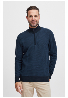 FQ1924 Kyle 0571, Sötétkék Kötött Pulóver 