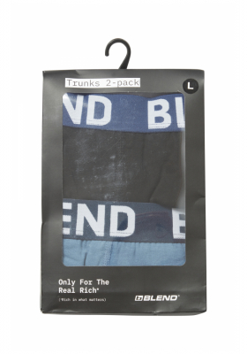 BLEND 6955, Kék/Fekete Boxer, Dupla Csomag