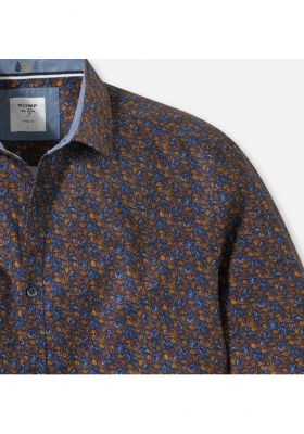 OLYMP Level Five Casual 3032, Sárga Hosszú Ujjú Ing, Body fit, Kent