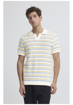 CASUAL FRIDAY Midskov 6263, Csikos Kötött Rövid Ujjú
