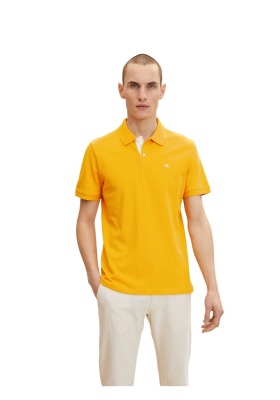 TOM TAILOR 1006, Sárga Rövid Ujjú Ingpóló