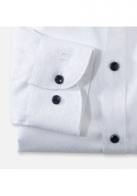 OLYMP Level Five 2013, Fehér Hosszú Ujjú Ing, Body fit, Royal Kent