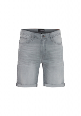 BLEND Twister Fit 3326, Világosszürke Farmer Rövidnadrág