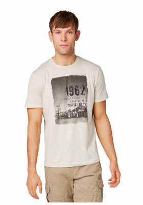 TOM TAILOR Cargo 0757, Fehér Rövid Ujjú Póló