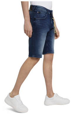 TOM TAILOR DENIM Regular Fit 4511, Kék Farmer Rövidnadrág