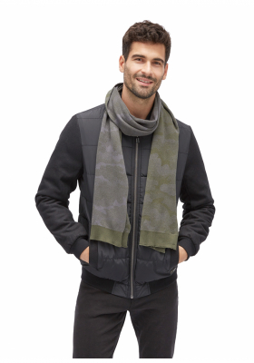 TOM TAILOR Scarf w. Camouflage 1884, Zöld Sál