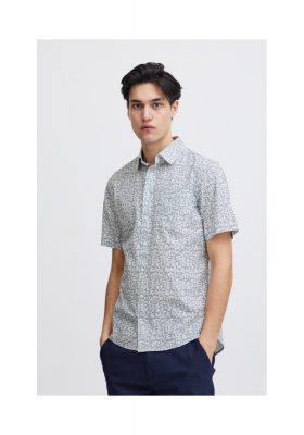 CASUAL FRIDAY Anton 5069, Kék Mintás Rövid Ujjú Ing