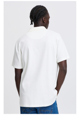 BLEND Eskild 7949, Fehér Rövid Ujjú Ingpóló