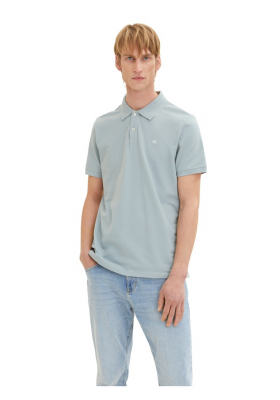 TOM TAILOR 1006, Jégkék Színű Rövid Ujjú Ingpóló