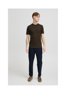 CASUAL FRIDAY Thor 4834, Sötétbarna Rövid Ujjú Póló, NOOS