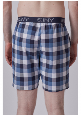 SKINY Mix & Match 0510, Kék,Kockás Pizsama, 