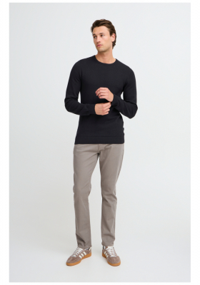 BLEND Redhill 7257, Fekete Kötött Pulóver NOOS