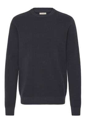 BLEND Baal 2134, Kék Kötött Környakú Pulóver