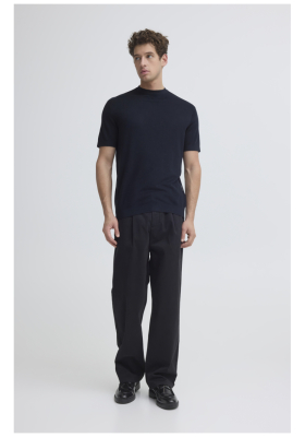CASUAL FRIDAY Hitra 6269, Kék Kötött Rövid Ujjú