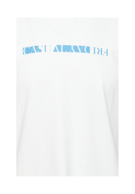 CASUAL FRIDAY Thor 4710, Fehér Rövid Ujjú Póló