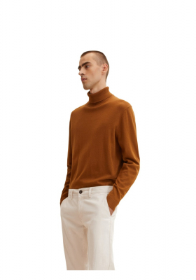 TOM TAILOR 2304, Barna Kötött Garbo Pulóver