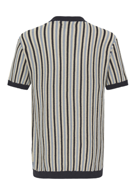 BLEND Carly 0431, Kék Kötött Rövid Ujjú