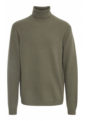 CASUAL FRIDAY Karl 3971, Zöld Kötött Gyapjú Garbo Pulóver, NOOS