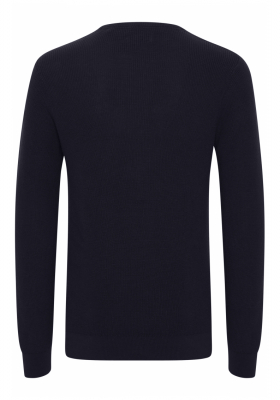 BLEND Codford 4336, Fekete Kötött Pulóver