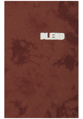 BLEND Batik Tee 0150, Batikolt Bordó Rövid Ujjú Póló