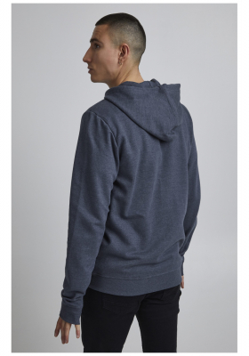 BLEND Noah 1628, Zippes-Kapucnis Pulóver, Világoskék