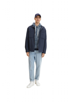 TOM TAILOR 2926 Kék Kapucnis Pulóver