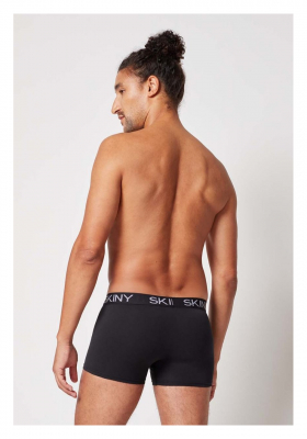 SKINY Cotton Multipack 6487, Szürke Csíkos Boxerernadrág Dupla Csomag