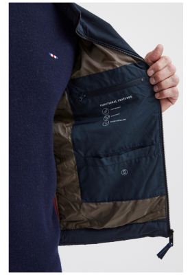 FQ1924 Jacob 0498, Sötétkék Bélelt Dzseki