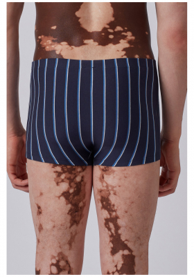 SKINY Cotton Advantage 6893, Kék Csíkos Boxernadrág, Dupla Csomag NOS