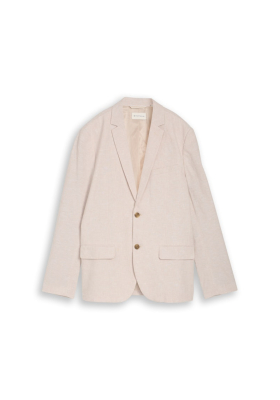 TOM TAILOR 0341, Világos Bézs Pamut-Len Zakó