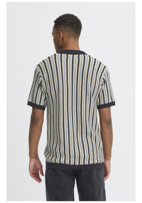 BLEND Carly 0431, Kék Kötött Rövid Ujjú