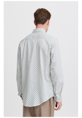 CASUAL FRIDAY Anton 5348, Fehér Mintás Hosszú Ujjú Ing