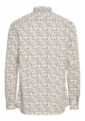 FQ1924 Farnham 0875, Fehér, Virágmintás Hosszú Ujjú Ing