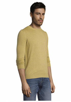 TOM TAILOR Striped 4290, Sárga Kötött Pulóve