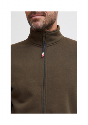 FQ1924 William 0560, Zöld Cipzáros Pulóver