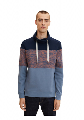 TOM TAILOR 2924 Sálnyakú Pulóver Kék