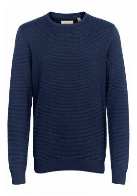 BLEND Redhill 7257, Kék Kötött Pulóver