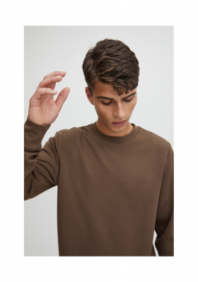 CASUAL FRIDAY Sebastian 4731, Barna Környakú Pulóver, NOOS