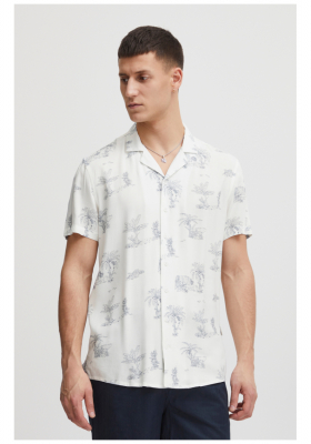 BLEND 5644, Fehér Rövid Ujjú Ing, Regular fit