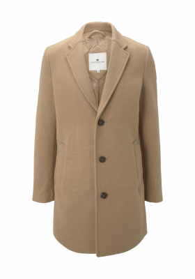 TOM TAILOR Wool 0691, Bézs  Szövetkabát