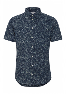CASUAL FRIDAY Anton 4574, Kék Mintás Rövid Ujjú Ing