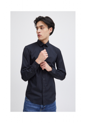 CASUAL FRIDAY Palle 0924, Fekete Hosszú Ujjú Ing, NOOS