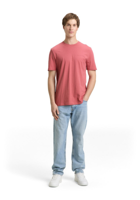 TOM TAILOR DENIM 0791, Rózsaszín Rövid Ujjú Póló