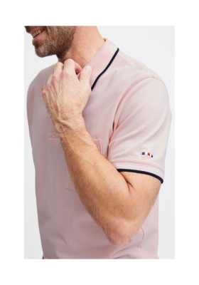 FQ1924 Peter 0636, Pink Rövid Ujjú Ingpóló